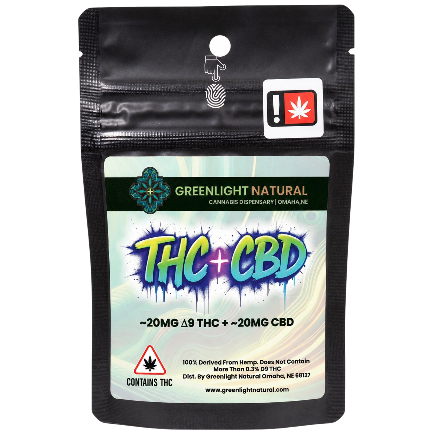 1:1 Blend - Delta 9 THC + CBD - Greenlight Natural